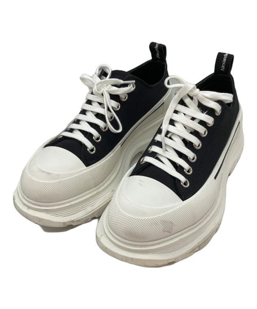 ALEXANDER McQUEEN（アレキサンダーマックイーン）ALEXANDER McQUEEN (アレキサンダーマックイーン) トレッドスリックレースアップ ブラック×ホワイト サイズ:26cmの古着・服飾アイテム