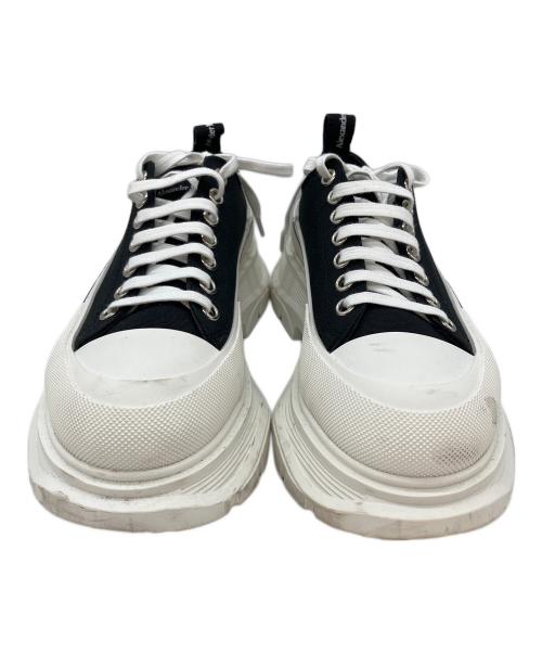 ALEXANDER McQUEEN（アレキサンダーマックイーン）ALEXANDER McQUEEN (アレキサンダーマックイーン) トレッドスリックレースアップ ブラック×ホワイト サイズ:26cmの古着・服飾アイテム