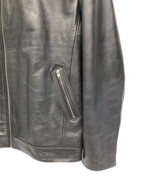 FORTIME（フォータイム）FORTIME (フォータイム) カウレザージャケット ブラック サイズ:5XLの古着・服飾アイテム