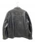 FORTIME (フォータイム) カウレザージャケット ブラック サイズ:5XL：10000円