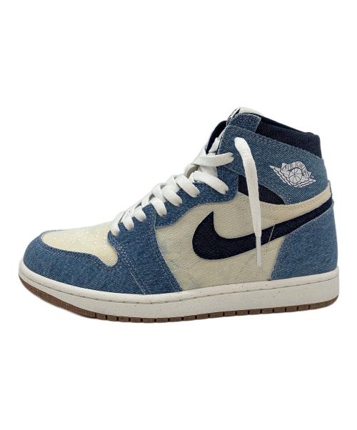 NIKE（ナイキ）NIKE (ナイキ) AIR JORDAN 1 RETRO HIGH OG DENIM インディゴ×ホワイト サイズ:26の古着・服飾アイテム