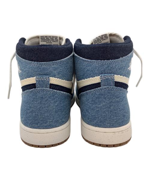 NIKE（ナイキ）NIKE (ナイキ) AIR JORDAN 1 RETRO HIGH OG DENIM インディゴ×ホワイト サイズ:26の古着・服飾アイテム