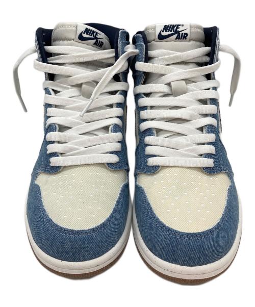 NIKE（ナイキ）NIKE (ナイキ) AIR JORDAN 1 RETRO HIGH OG DENIM インディゴ×ホワイト サイズ:26の古着・服飾アイテム
