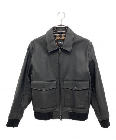 ヒューゴボス　HUGO BOSSパンチングレザージャケット　山羊革　48 1087001129526533_01_0203w.jpeg