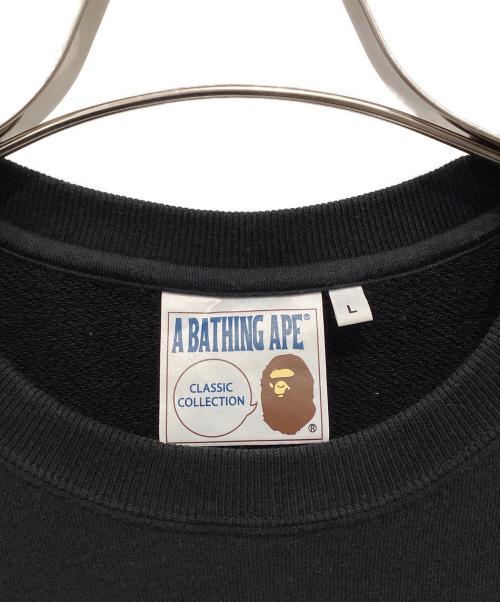 A BATHING APE（ア ベイシング エイプ）A BATHING APE (ア ベイシング エイプ) プリントスウェット ブラック サイズ:Lの古着・服飾アイテム