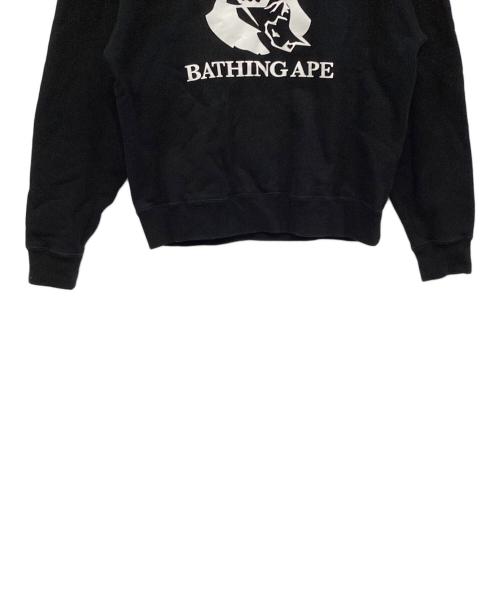A BATHING APE（ア ベイシング エイプ）A BATHING APE (ア ベイシング エイプ) プリントスウェット ブラック サイズ:Lの古着・服飾アイテム