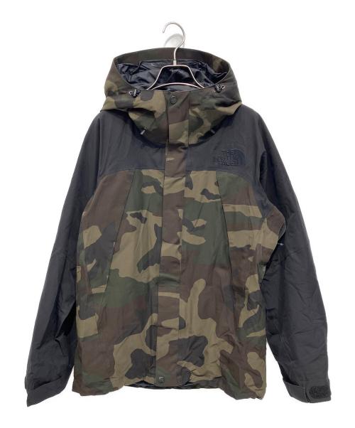 THE NORTH FACE（ザ ノース フェイス）THE NORTH FACE (ザ ノース フェイス) NOVELTY MOUNTAIN JACKET ブラック×ブラウン×オリーブ サイズ:Sの古着・服飾アイテム