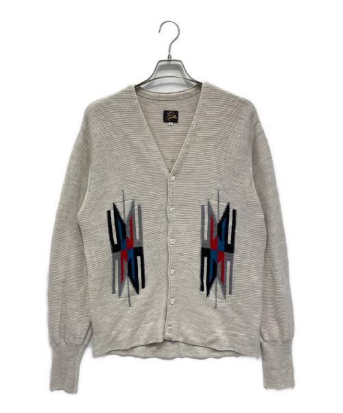 Needles（ニードルズ）Needles (ニードルズ) Vネックカーディガン ホワイト サイズ:Sの古着・服飾アイテム