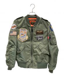 AVIREX×SUBCIETY（アヴィレックス×サブサエティ）の古着「L-2Bフライトジャケット」｜グリーン