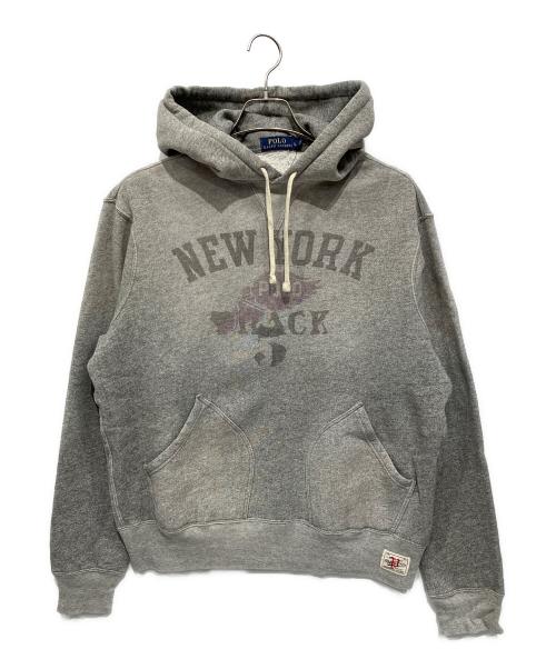 POLO RALPH LAUREN（ポロ・ラルフローレン）POLO RALPH LAUREN (ポロ・ラルフローレン) プルオーバーパーカー グレー サイズ:Lの古着・服飾アイテム