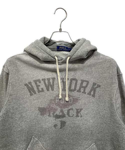 POLO RALPH LAUREN（ポロ・ラルフローレン）POLO RALPH LAUREN (ポロ・ラルフローレン) プルオーバーパーカー グレー サイズ:Lの古着・服飾アイテム