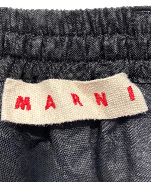 MARNI（マルニ）MARNI (マルニ) ウールトロピカルシャーリング1Pテーパードパンツ ブラック サイズ:46（イタリア表記）の古着・服飾アイテム