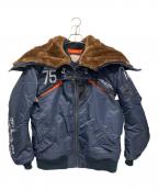 AVIREXアヴィレックス）の古着「MA-1ジャケット」｜ネイビー