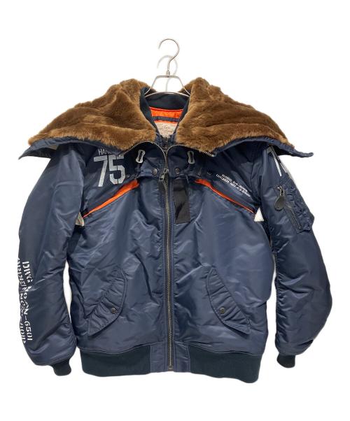 AVIREX（アヴィレックス）AVIREX (アヴィレックス) MA-1ジャケット ネイビー サイズ:2XLの古着・服飾アイテム