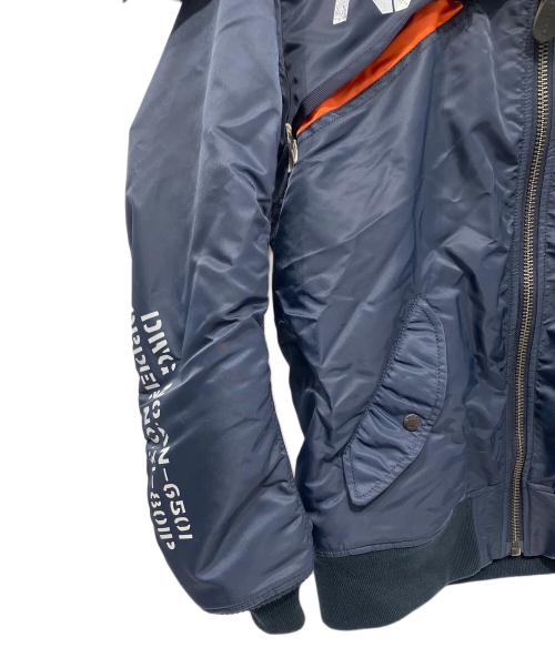 AVIREX（アヴィレックス）AVIREX (アヴィレックス) MA-1ジャケット ネイビー サイズ:2XLの古着・服飾アイテム