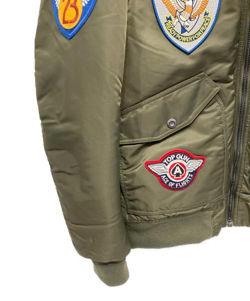 TOP GUN（トップガン）TOP GUN (トップガン) ボンバージャケット オリーブ サイズ:Lの古着・服飾アイテム