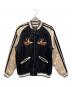 HOUSTON（ヒューストン）の古着「スーベニアジャケット」｜ブラック×ベージュ