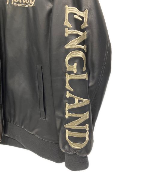 Norton（ノートン）Norton (ノートン) MAXデザイン衿スタンドリブPU中綿ジャケット ブラック サイズ:XLの古着・服飾アイテム