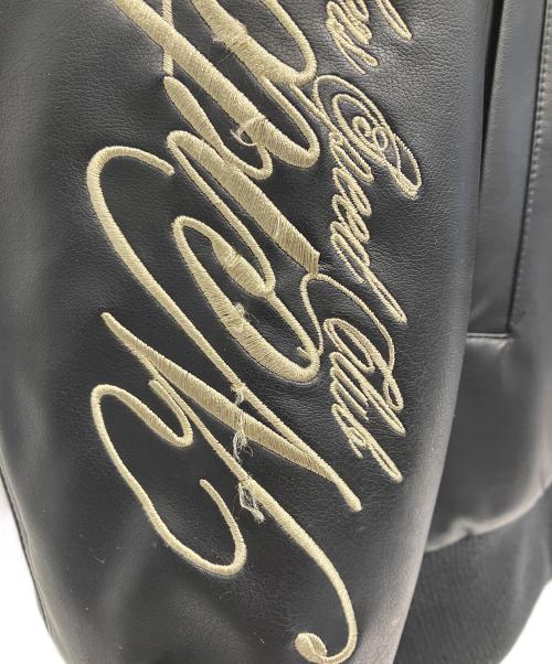 Norton（ノートン）Norton (ノートン) MAXデザイン衿スタンドリブPU中綿ジャケット ブラック サイズ:XLの古着・服飾アイテム