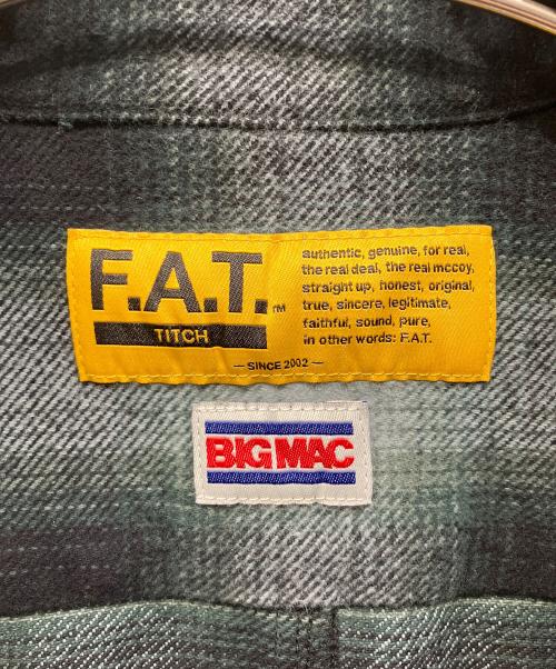 FAT（エフエーティー）FAT (エフエーティー) big mac (ビッグマック) 長袖シャツ グリーン サイズ:TITCHの古着・服飾アイテム