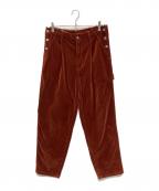 doubletダブレット）の古着「CUT OFF VELVET PANTS」｜ブラウン