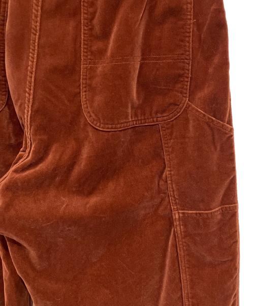doublet（ダブレット）doublet (ダブレット) CUT OFF VELVET PANTS ブラウン サイズ:Mの古着・服飾アイテム