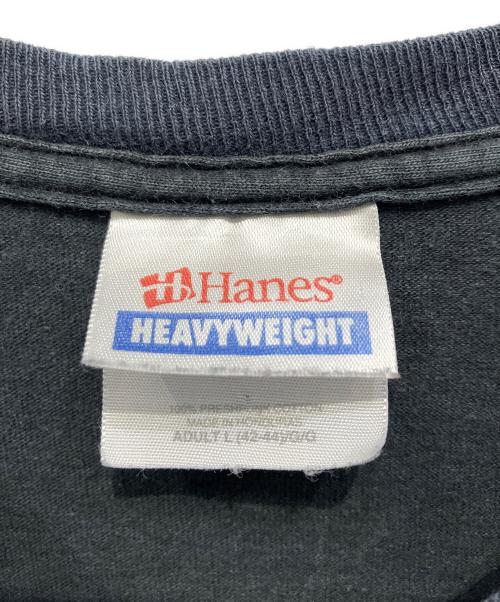 Hanes（ヘインズ）Hanes (ヘインズ) 半袖カットソー ブラック サイズ:Lの古着・服飾アイテム