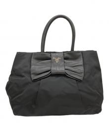 PRADA（プラダ）の古着「ナイロンハンドバッグ」｜ブラック