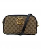 GUCCIグッチ）の古着「ショルダーバッグ」｜ブラウン×ブラック