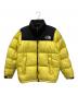 THE NORTH FACE（ザ ノース フェイス）の古着「ダウンジャケット NUPTSE JACKET」｜イエロー×ブラック
