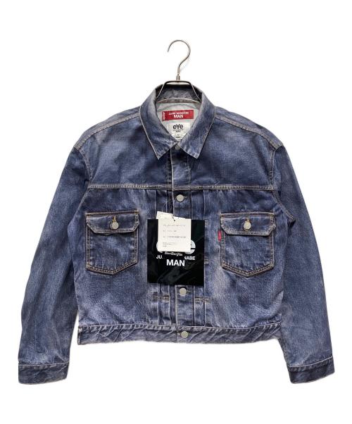 COMME des GARCONS JUNYA WATANABE MAN（コムデギャルソンジュンヤワタナベマン）COMME des GARCONS JUNYA WATANABE MAN (コムデギャルソンジュンヤワタナベマン) LEVI'S (リーバイス) BerBerJin (ベンベルジン) デニム転写ジャケット インディゴ サイズ:M 未使用品の古着・服飾アイテム