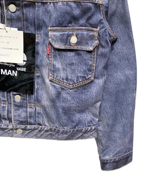 COMME des GARCONS JUNYA WATANABE MAN（コムデギャルソンジュンヤワタナベマン）COMME des GARCONS JUNYA WATANABE MAN (コムデギャルソンジュンヤワタナベマン) LEVI'S (リーバイス) BerBerJin (ベンベルジン) デニム転写ジャケット インディゴ サイズ:M 未使用品の古着・服飾アイテム