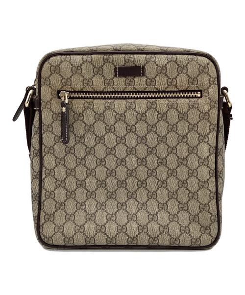 GUCCI（グッチ）GUCCI (グッチ) GGスプリームショルダーバッグ ブラウンの古着・服飾アイテム