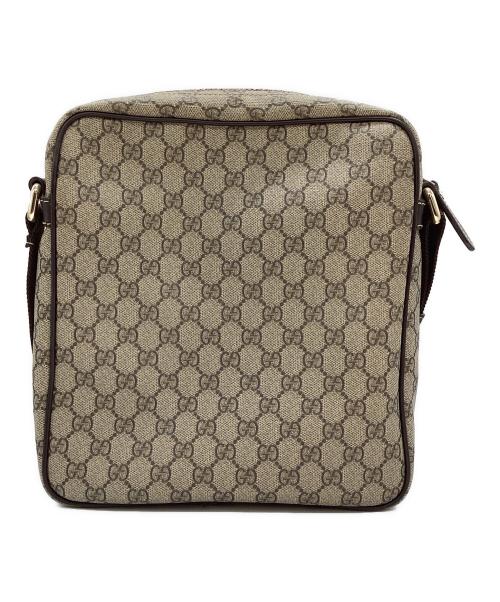 GUCCI（グッチ）GUCCI (グッチ) GGスプリームショルダーバッグ ブラウンの古着・服飾アイテム