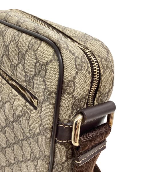 GUCCI（グッチ）GUCCI (グッチ) GGスプリームショルダーバッグ ブラウンの古着・服飾アイテム