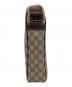 中古・古着 GUCCI (グッチ) GGスプリームショルダーバッグ ブラウン：35000円