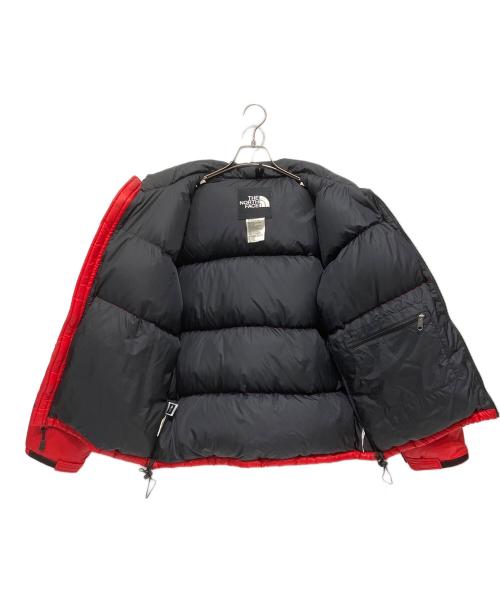 THE NORTH FACE（ザ ノース フェイス）THE NORTH FACE (ザ ノース フェイス) ダウンジャケット レッド×ブラック サイズ:Lの古着・服飾アイテム