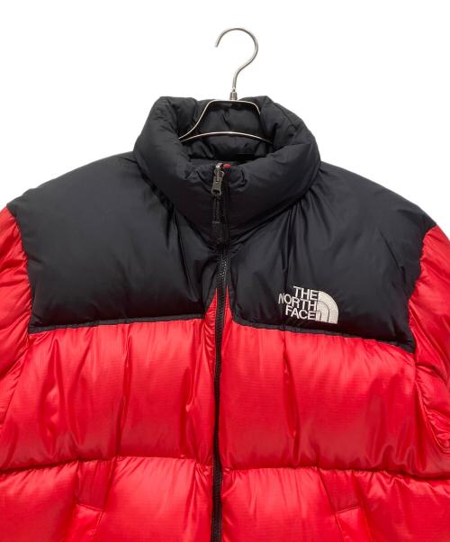 THE NORTH FACE（ザ ノース フェイス）THE NORTH FACE (ザ ノース フェイス) ダウンジャケット レッド×ブラック サイズ:Lの古着・服飾アイテム
