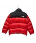 THE NORTH FACE (ザ ノース フェイス) ダウンジャケット レッド×ブラック サイズ:L：12000円