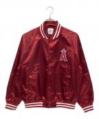 Majesticマジェスティック）の古着「スタジャン ロサンゼルス・エンゼルス #17 大谷翔平」｜ボルドー