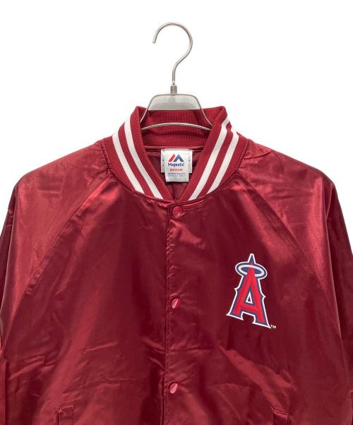 Majestic（マジェスティック）Majestic (マジェスティック) スタジャン ロサンゼルス・エンゼルス #17 大谷翔平 ボルドー サイズ:Mの古着・服飾アイテム