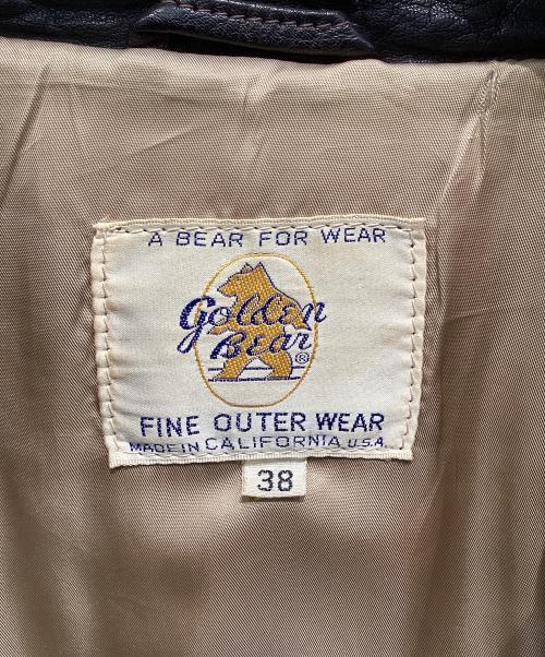 Golden Bear（ゴールデンベア）Golden Bear (ゴールデンベア) レザージャケット ブラウン サイズ:38の古着・服飾アイテム