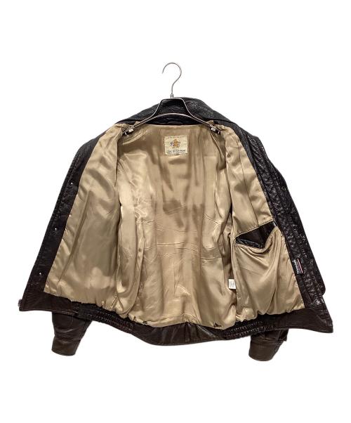 Golden Bear（ゴールデンベア）Golden Bear (ゴールデンベア) レザージャケット ブラウン サイズ:38の古着・服飾アイテム