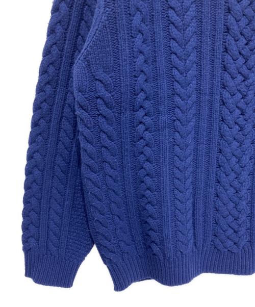 SUPREME（シュプリーム）SUPREME (シュプリーム) Applique Cable Knit Sweater 2023AW ネイビー サイズ:XLの古着・服飾アイテム