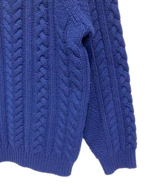 SUPREME（シュプリーム）SUPREME (シュプリーム) Applique Cable Knit Sweater 2023AW ネイビー サイズ:XLの古着・服飾アイテム