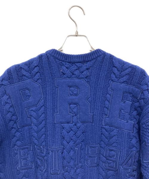 SUPREME（シュプリーム）SUPREME (シュプリーム) Applique Cable Knit Sweater 2023AW ネイビー サイズ:XLの古着・服飾アイテム