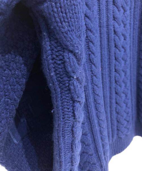 SUPREME（シュプリーム）SUPREME (シュプリーム) Applique Cable Knit Sweater 2023AW ネイビー サイズ:XLの古着・服飾アイテム