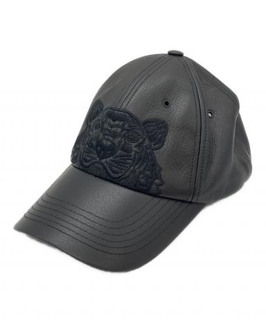 KENZO ブラックレザー キャップ 1087001188998533_01_6460w.jpeg