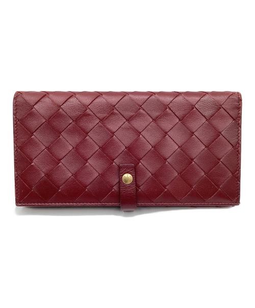 BOTTEGA VENETA（ボッテガベネタ）BOTTEGA VENETA (ボッテガベネタ) 長財布 ボルドーの古着・服飾アイテム