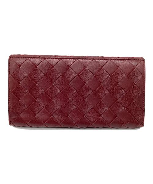 BOTTEGA VENETA（ボッテガベネタ）BOTTEGA VENETA (ボッテガベネタ) 長財布 ボルドーの古着・服飾アイテム